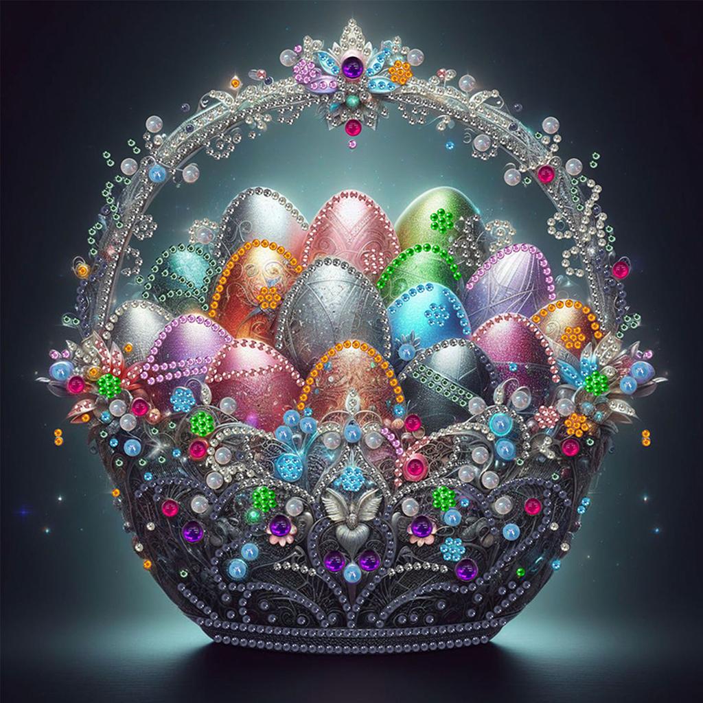 Easter Special Shaped 5D DIY Partial Drill Diamonds Paintings Gem Art for Adults DIY Gift Home Decor Crystal Diamond Art 30x30cm