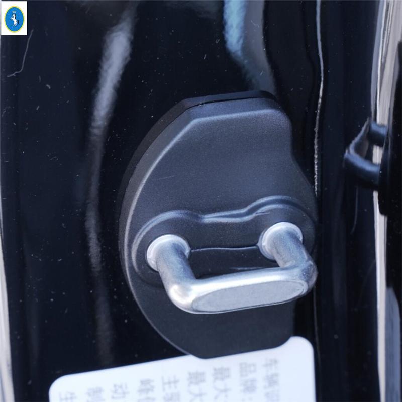 Car Door Lock Protective Cover Trim For Tesla Model Y  - 2024 Protect Door Lock Stopper Limiting Black Plastic Accessories