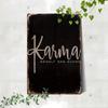 Vintage Metal Wall Art Sign Karma Decor