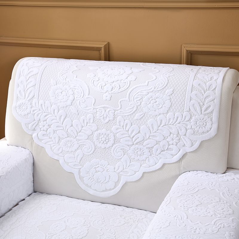 

Тканевое полотенце-подлокотник для гостиной, для совещаний, противоскользящее, кружевное Recommended-Pure White 60*60cm