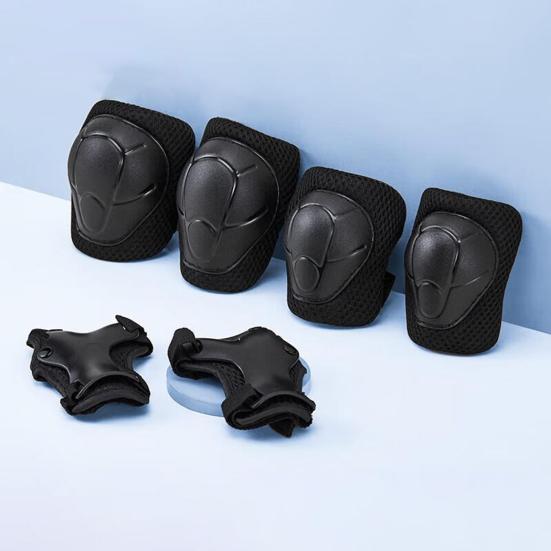 7Pcs/Set Kids Cycling Protective Gear Kit Roller Skate Skateboard Skating Bike Scooter Adjustable Helmet Knee Elbow Pad Wrist Guard Protector