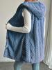 Popular Style Solid Color Plush Hooded Button Cardigan - Women's Autumn/Winter Casual Vest