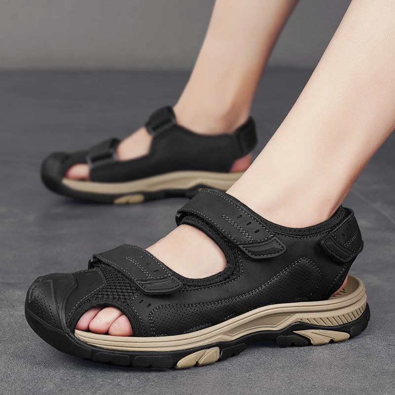 Summer new men's sandals fashion Velcro non-slip shoes outdoor breathable foreign trade river walking shoes men