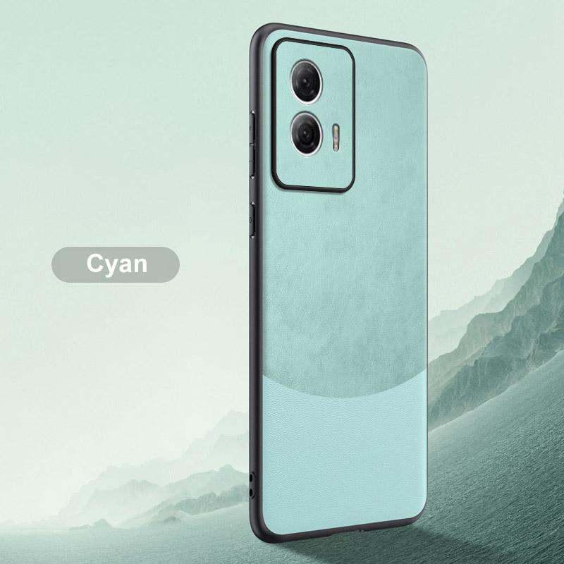 

Роскошный чехол из искусственной кожи для телефона Motorola Edge 50 Fusion, задняя крышка, силиконовый защитный чехол для Motorola Moto Edge50 Fusion 5G Moto Edge 50 Fusion циан