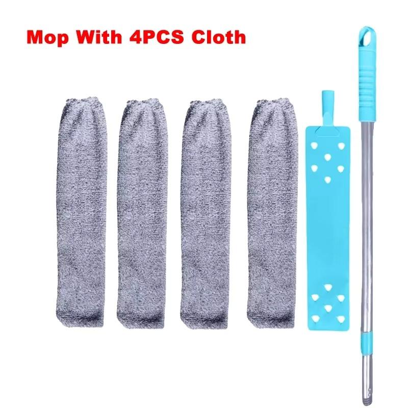Extendable Pole Stainless Extra Long Feather Duster Bendable Head And Long Handle for Cleaning Ceiling Fans Blinds Furniture