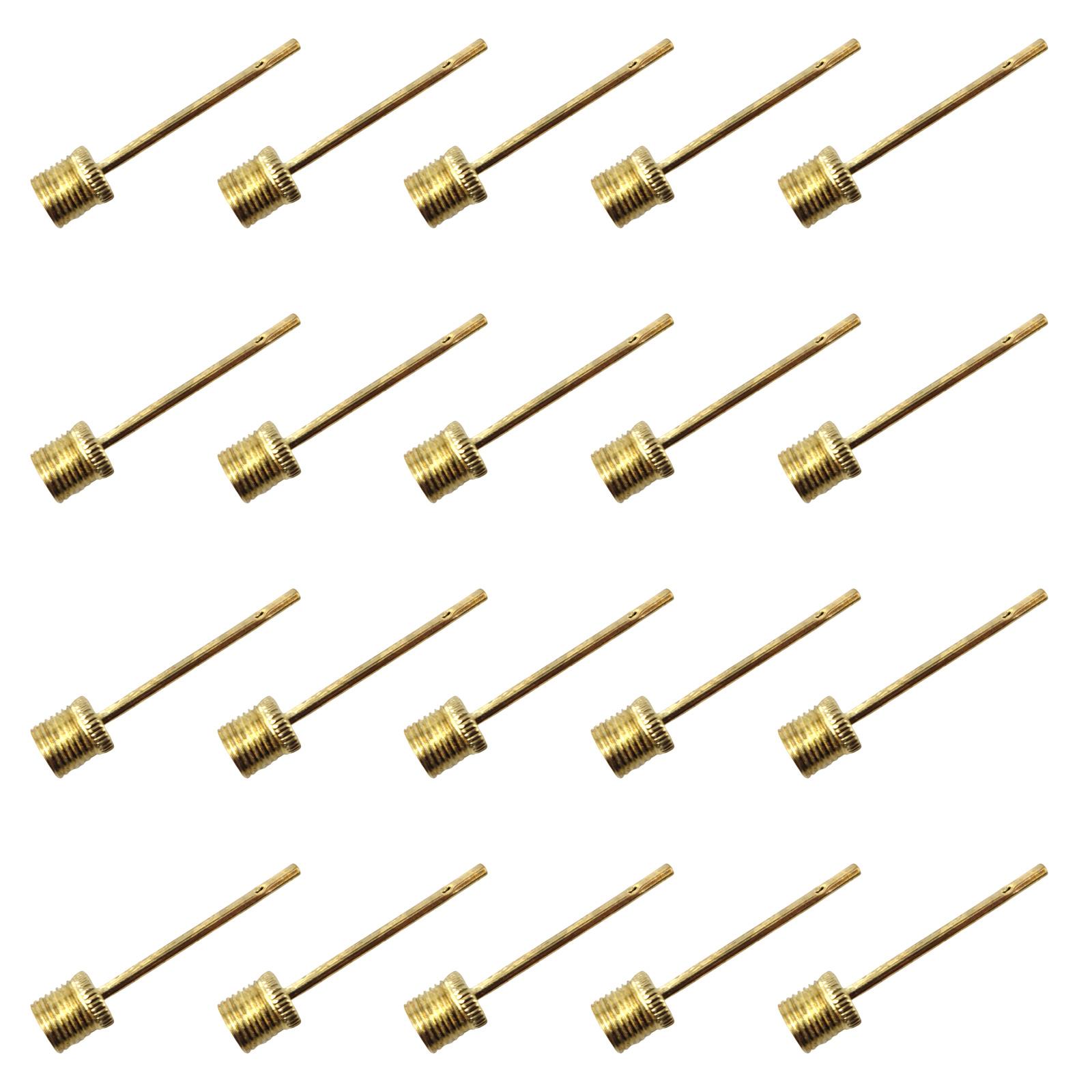 

20 шт. Футбольный насос Инфлятор Металлические иглы Нержавеющая сталь Надувная игла для баскетбола Надувной адаптер воздушного клапана золотой