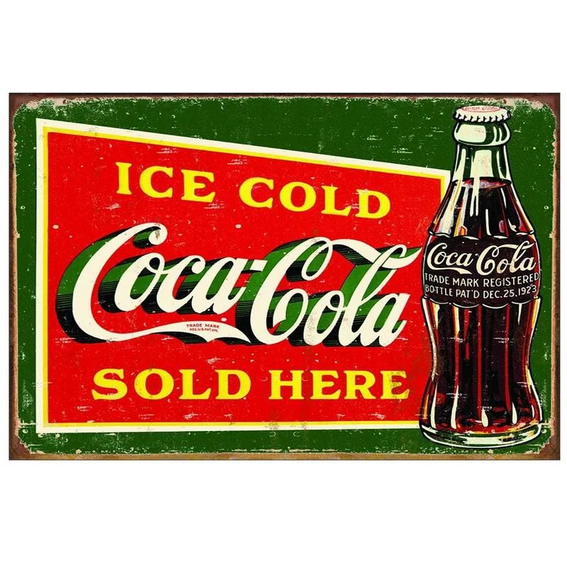 Metal Tin Signs Pizza Coffee Beer Wall Decoration Plaque Vintage Art Poster Iron Painting for Man Cave Home Cafe Garden Club