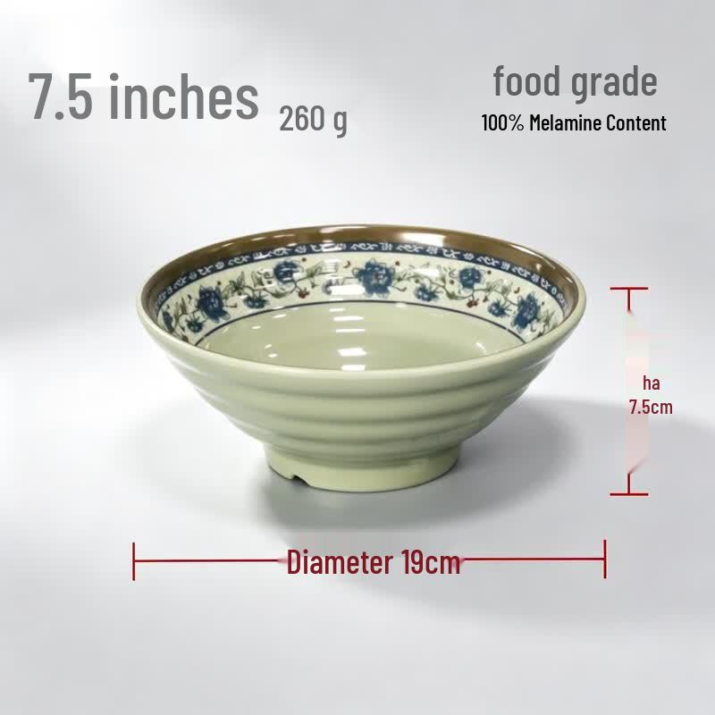 Chuzhou Melamine Blue and White Conical Bowl
