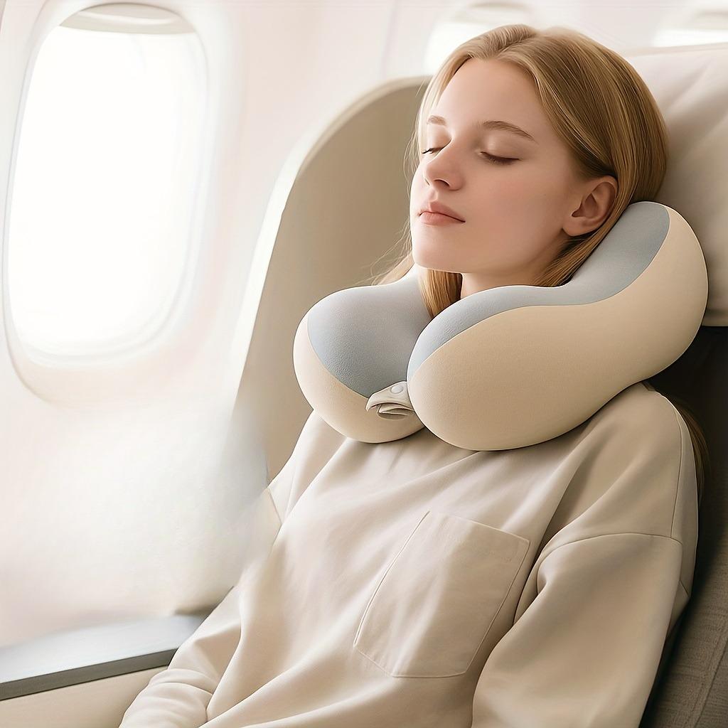 Portable Neck Pillow for Travel,Home Use,Ergonomic Cervical, Compact,Easy Storage, Comfortable Sleep, Travel