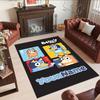 Bluey 149 Personalized Text Area Rug Design for Foyer Balcony Playrooms Dormitory Anti-slip Rug Decorate Offices Birthday/Christmas Gift