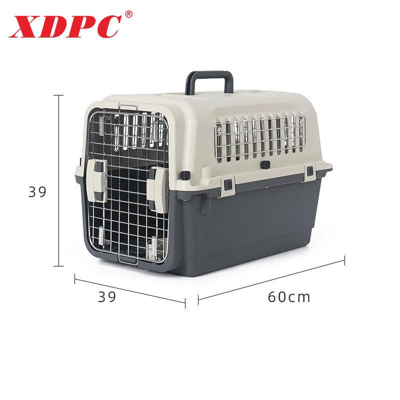 XDPC Xinding Pet Airline Crate: Durable Plastic Carrier with Iron Window for Cats & Dogs, Air China Approved