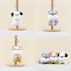 Dog Decorative Plush Doll Keychain With Beautiful Pearl Necklace Fashion For