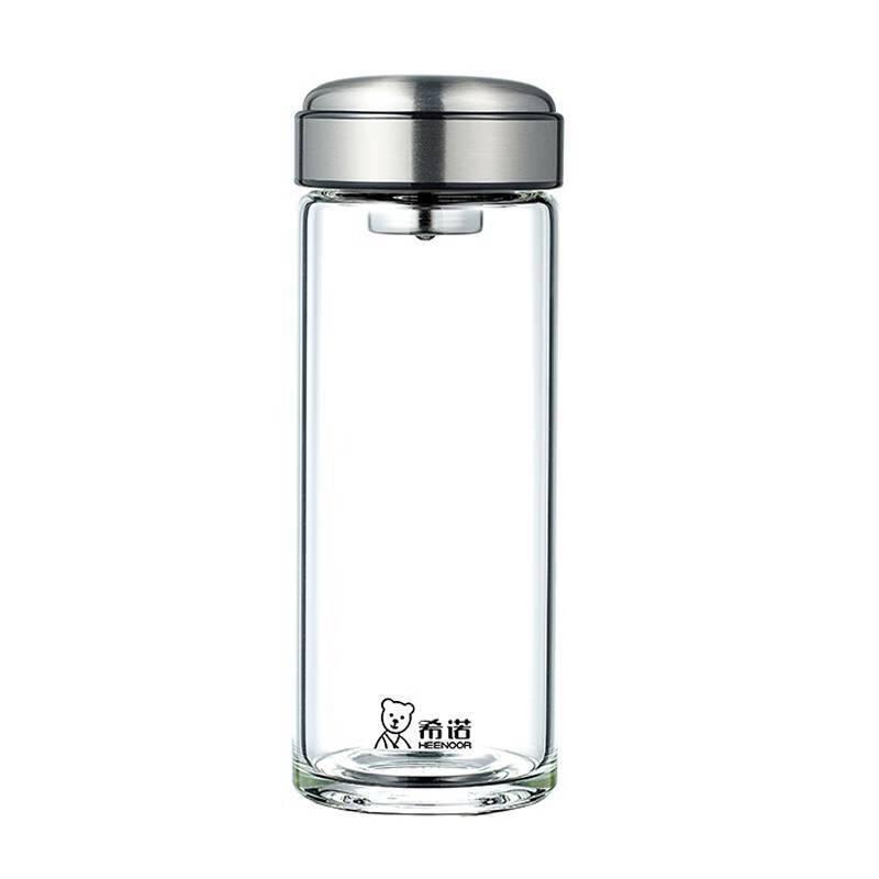 XINO 530ml Single-Layer Heat-Resistant Glass Tea Infuser Mug