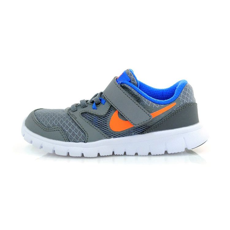 Nike Flex Experience 3 Non-Slip Shock Absorption Durable Low-Top Kids Running Shoes Kids Sneaker Gray Blue 653702-004