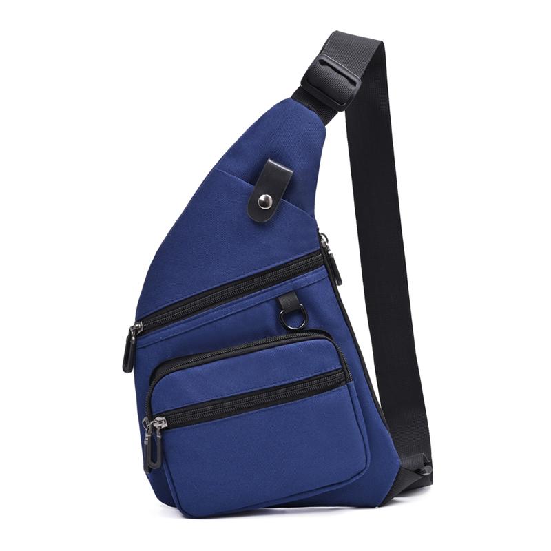 Men's Chest Bag Casual Shoulder Bag Lightweight Oxford Fabric Crossbody Shoulder Bag Stylish Casual Men's Waist Packs Chest Bag
