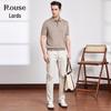 Men's 100% Fine Wool Polo Neck Short Sleeve Sweater