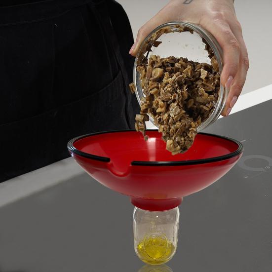 Grease Drainer High Heat Silicone Oil Separator for Pans Cans Multi-Purpose Kitchen Filter for Pasta Fruits Liquids