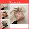 Chic Minimalist Style Women's Handbag Trendy 2024 New Pu Leather Bucket Bag