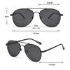 Men's New Aviator Myopia Glasses Driving Special Large Frame Sun Glasses Neutral Fashion High-definition Myopia Glasses -1.0-1.5