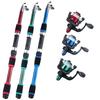 Children's Fishing Rod with Telescopic Fishing Rod and Rotating Reel Bait Hook Travel Rod