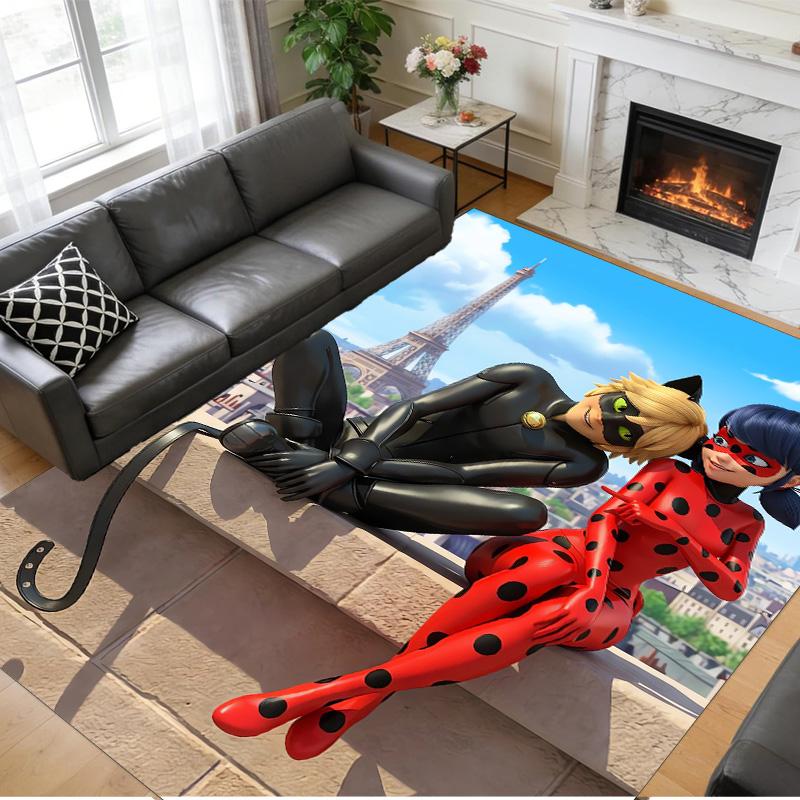 Miraculous Ladybug Print Crystal Velvet Plush