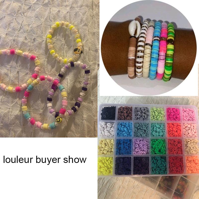 Polymer Clay Beads Box for Jewelry Making Accessories DIY Earring Bracelets Necklace Craft Jewelry Kits For Children Gift