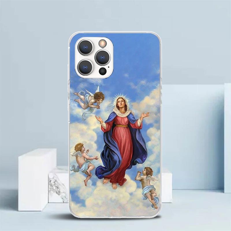 Virgin De Guadalupe Virgen Mary Phone Case For IPhone 16 17 Air 16E 15 14 Plus 13 Mini 12 11 Pro Max 7 8 + SE 2020 Soft TPU Back