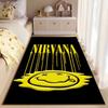 Nirvana Smiley Face Carpet Design Suitable As a Non-slip Mat for the Living Room or Bedroom Sofa
