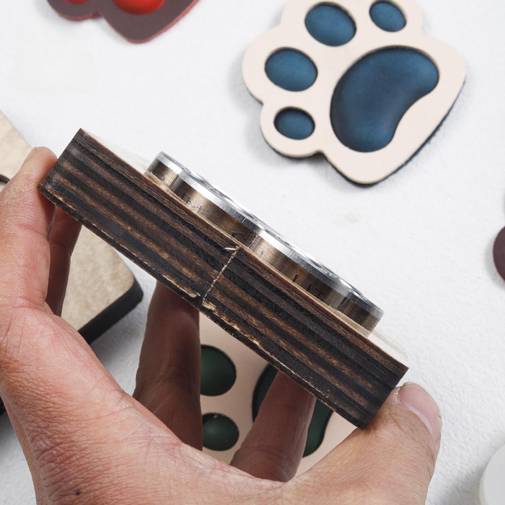 Dog Paw Shaped Leather Cutting Die Leather Craft Making Mould DIY Leather Template Punching Stencil Ornaments Handmade Mould