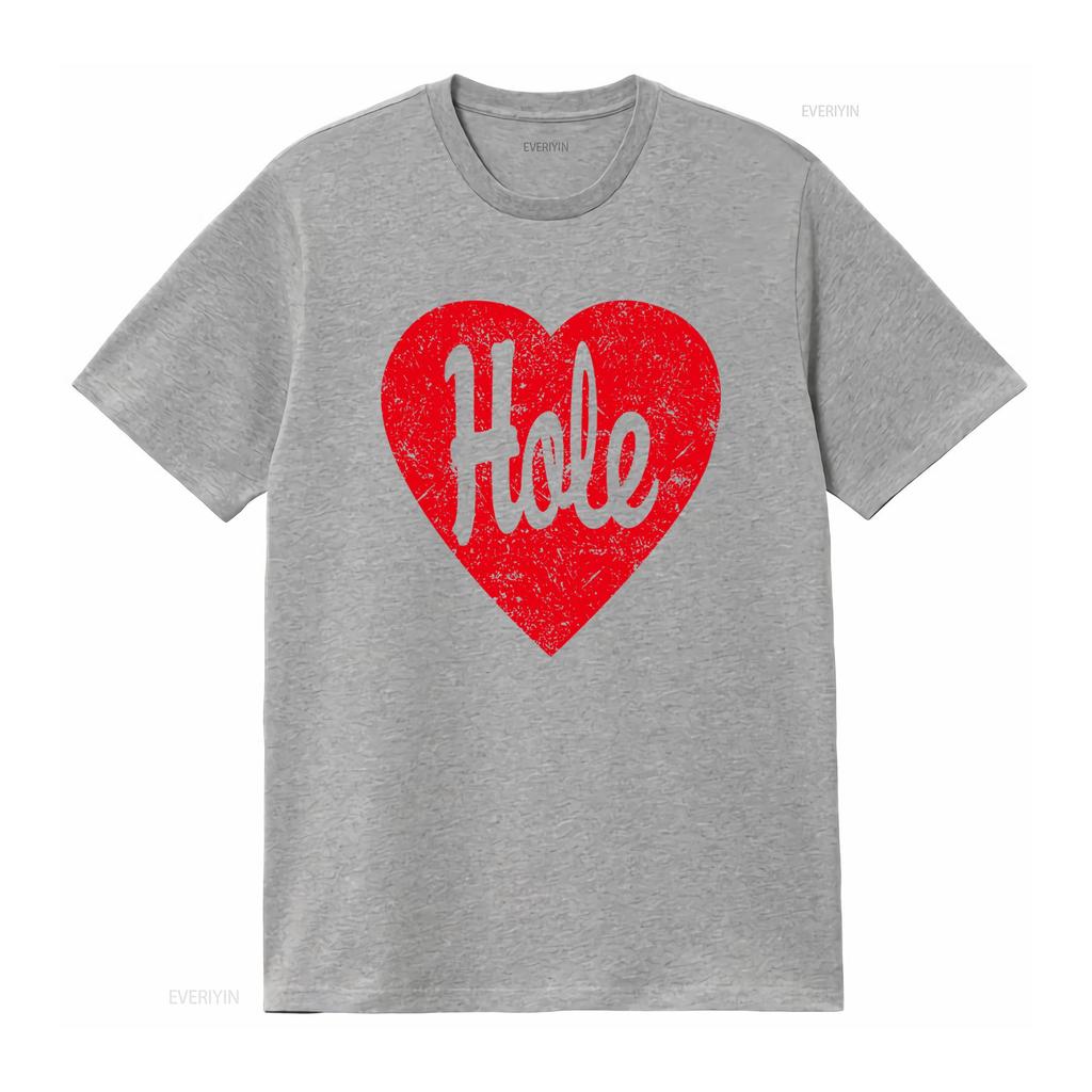 Hole Alt Rock Band Vintage Red Heart Logo T Shirt American Alternative Grunge Music Group Concert Tour vintage Washed