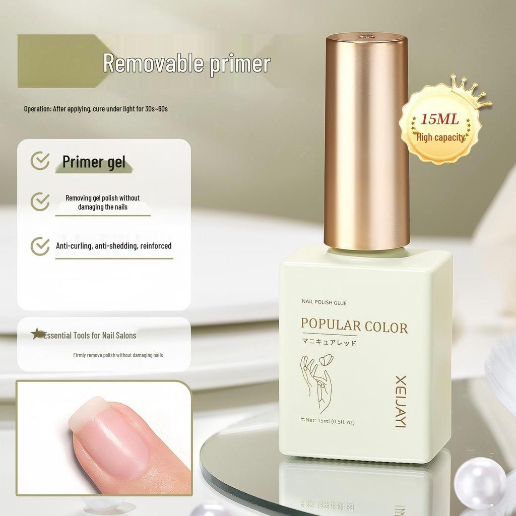 15ml Gel Polish Base & Top Coat Set with Reinforcing Matte Tempered Gel for Nail Salons