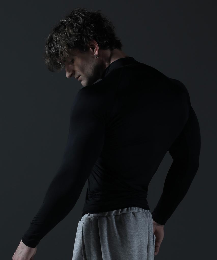 CARMID Compression Mock Neck Long Sleeve [Black]