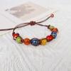 Ethnisch Stil Keramik Verstellbares Armband Für Frauen Mädchen Mode Bunt Perlen Sommer Charme Armband Schmuck Zubehör