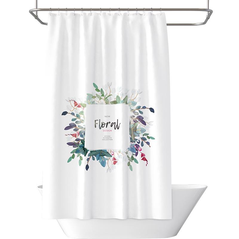 Koupelna zesílená vodotěsná záclona odolná proti plísním sprchový závěs Sprchový oddíl Závěs Sprchový závěs Koupelnový závěs Bez perforace