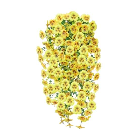 Yousheng 1/2Pcs Simulated Plants Easy to Care No Watering No Withering Bright Color Realistic Appearance Decorative Fake Plant Home Decor