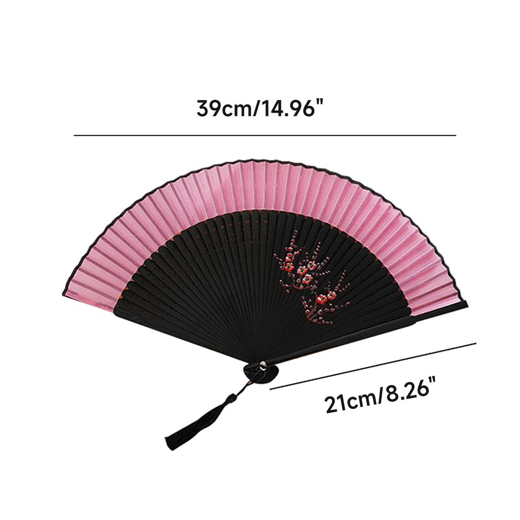 Vintage Folding Hand Fans for Women Wedding Festival Dance Gift Performances