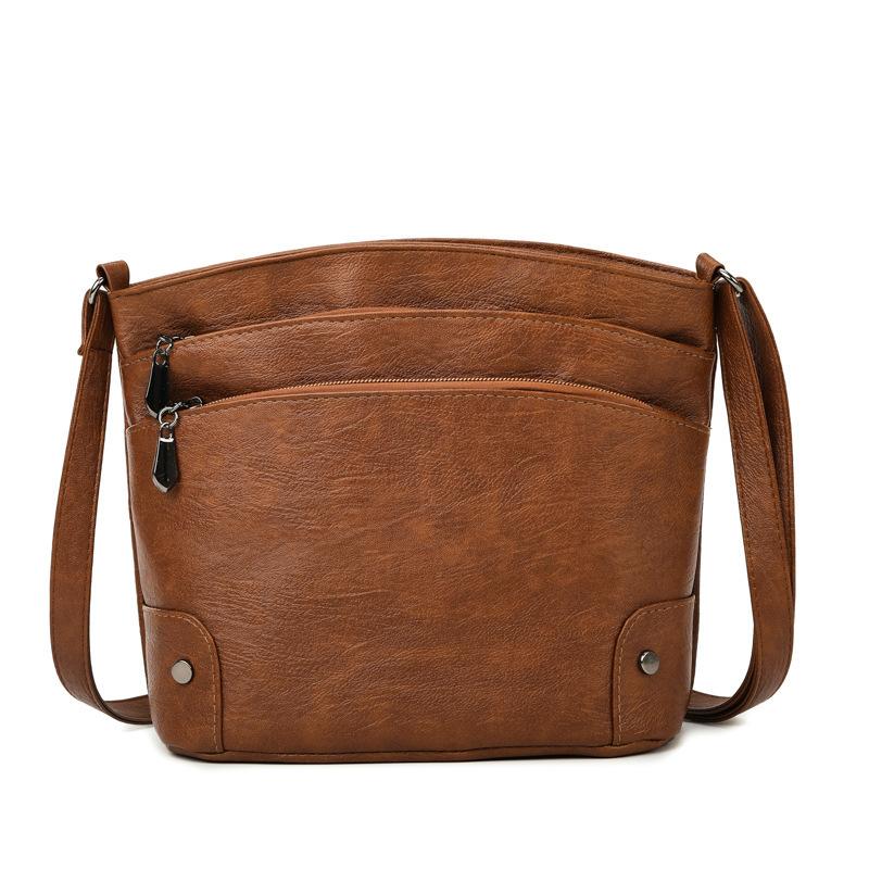 Retro small bag New trendy women s bag Trendy women s shoulder bag Casual simple high value messenger bag коричневый