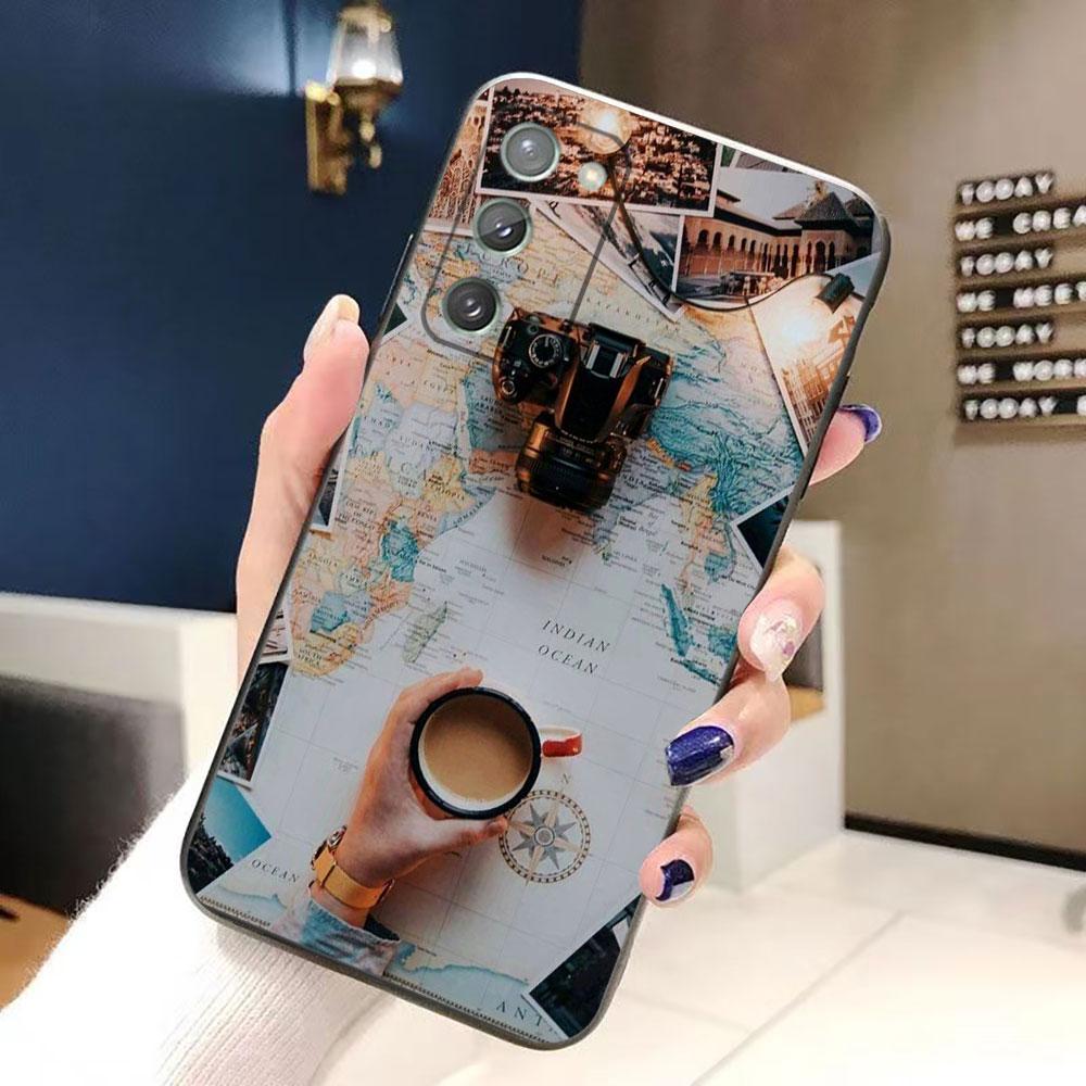 Travel Plane Airplane Phone Case For Samsung NOTE 20 10 M23 M53 A80 A70 A50 A30 A24 A13 A12 A07 A06 A05S A04 A03S A03 A04E Cover