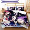 3pcs KPop Demon Hunters6 Cover Set - Personalized Name, HD Printed Bedding with 1 Cover and 2 Pillowcases - Perfect for Home Decor, Easy Care