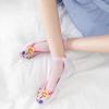 Summer Women's Socks Quirky 3D Printed Flip-flops Boat Socks for Women