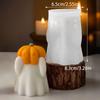 Cute Pumpkin Ghost Scented Candle Silicone Mould 3D Halloween Wax Candle Making Supplies DIY Painting Gypsum Clay Resin Mold Handmade Craft Home Decor