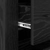 Sideboard in Black Oak Look 40 x 33 x 70 cm Engineered Wood