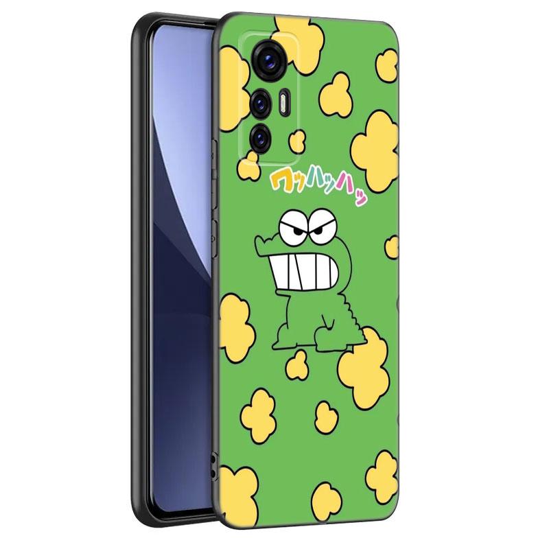 Cartoon C-Crayon Shinchan Schwarze Handyhülle für Xiaomi Mi 9 SE 8 10T 11 12 13 Lite 9T 11T 12S 12T 13T 14 Pro 5G NE 11i 12X