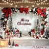 Merry Christmas Background 120*80cm Winter Wonderland Theme Polyester Backdrop for Festive Supplies Christmas Decoration