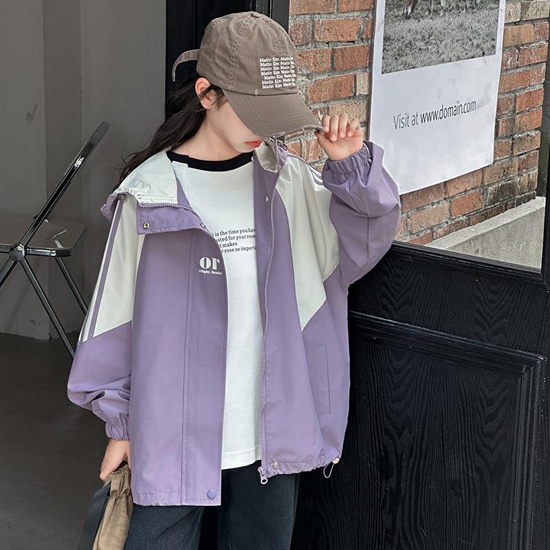 Girls' Autumn Windproof Rainproof Casual Top Jacket 2025