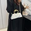 Crocodile Skin Style Girls Handbag Summer Pu Square Shoulder Bag With Phone Pocket For Casual Use