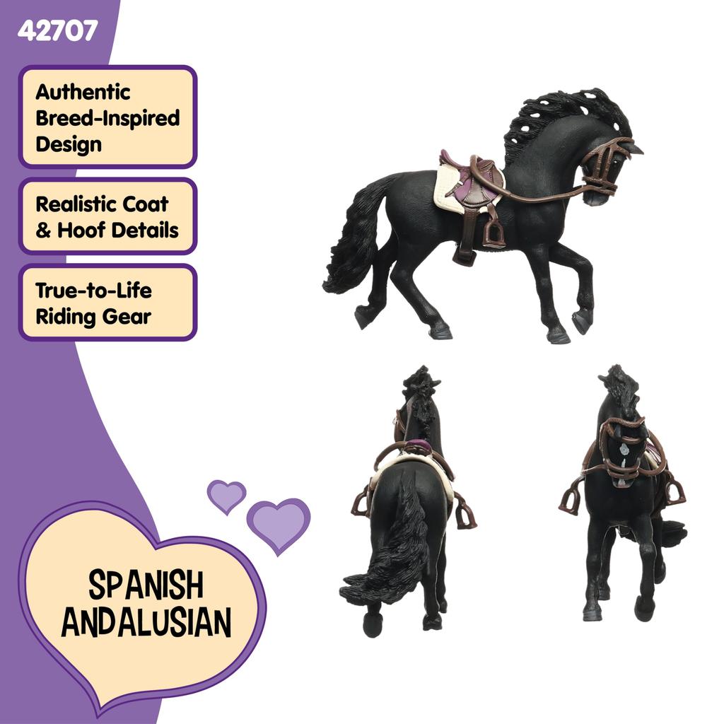 Schleich Horse Club Plaraza saddle and reins 42707 Española (male)