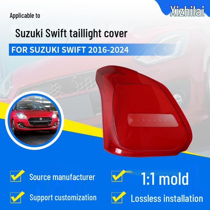 Rote Rückleuchtenabdeckungen für Suzuki Swift 2016-2024 - Links & Rechts Hinten