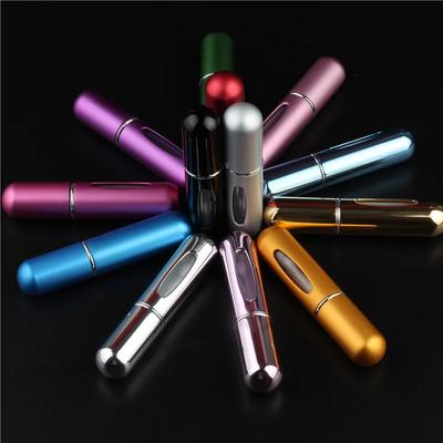 Portable Travel Perfume Bottle 5ml Bottom Fill Liquid Container Cosmetics Spray Bottle Press Head