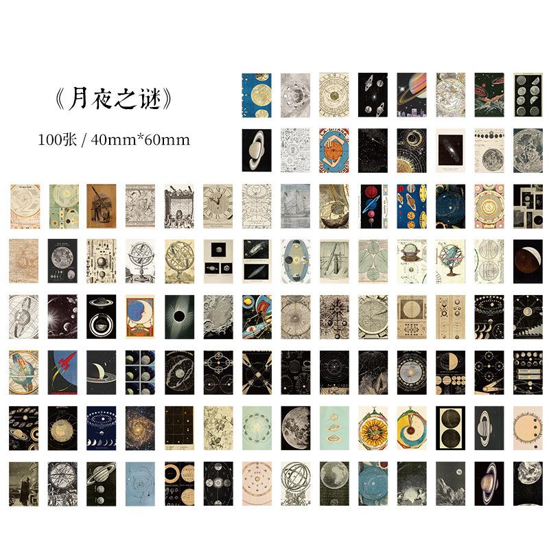 100pcs/1 lotThis memory collection series of retro collage Terra DIY decorations base paper